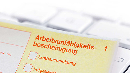 eAU gelber Schein